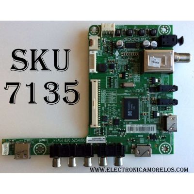 MAIN ORIGINAL PARA TV HISENSE / NUMERO DE PARTE 174058 / RSAG7.820.5254/ROH / LTDN50K20DUS(1) / LTDN50K20DUS(1)/174058 / LTDN50K20DUS(1)/171450 / PANEL`S HD500DF-B52(100)\S1 / HD500DF-B01/S1 / DISPLAY T500HVN07.1 / MODELOS 50H3 / 50K200